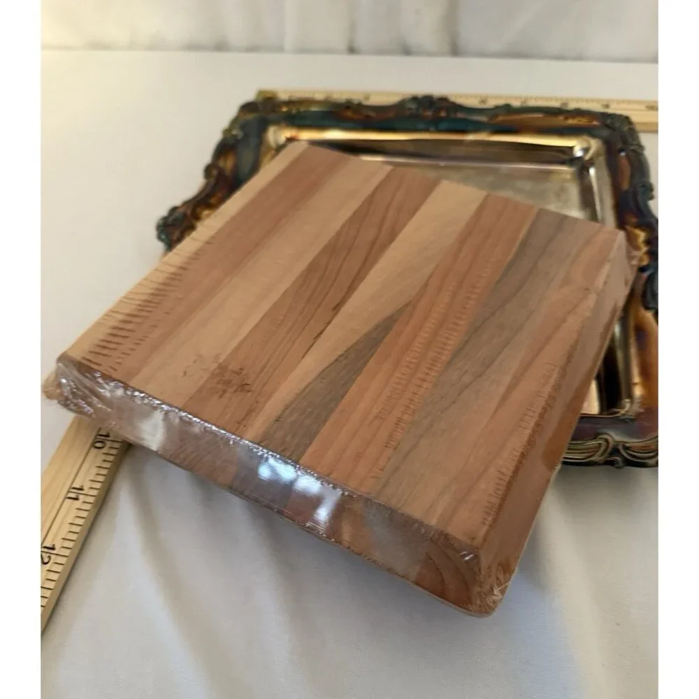 Vtg Newport Silver Plate Tray YB 650 Serving Cutting Cheese Board 10